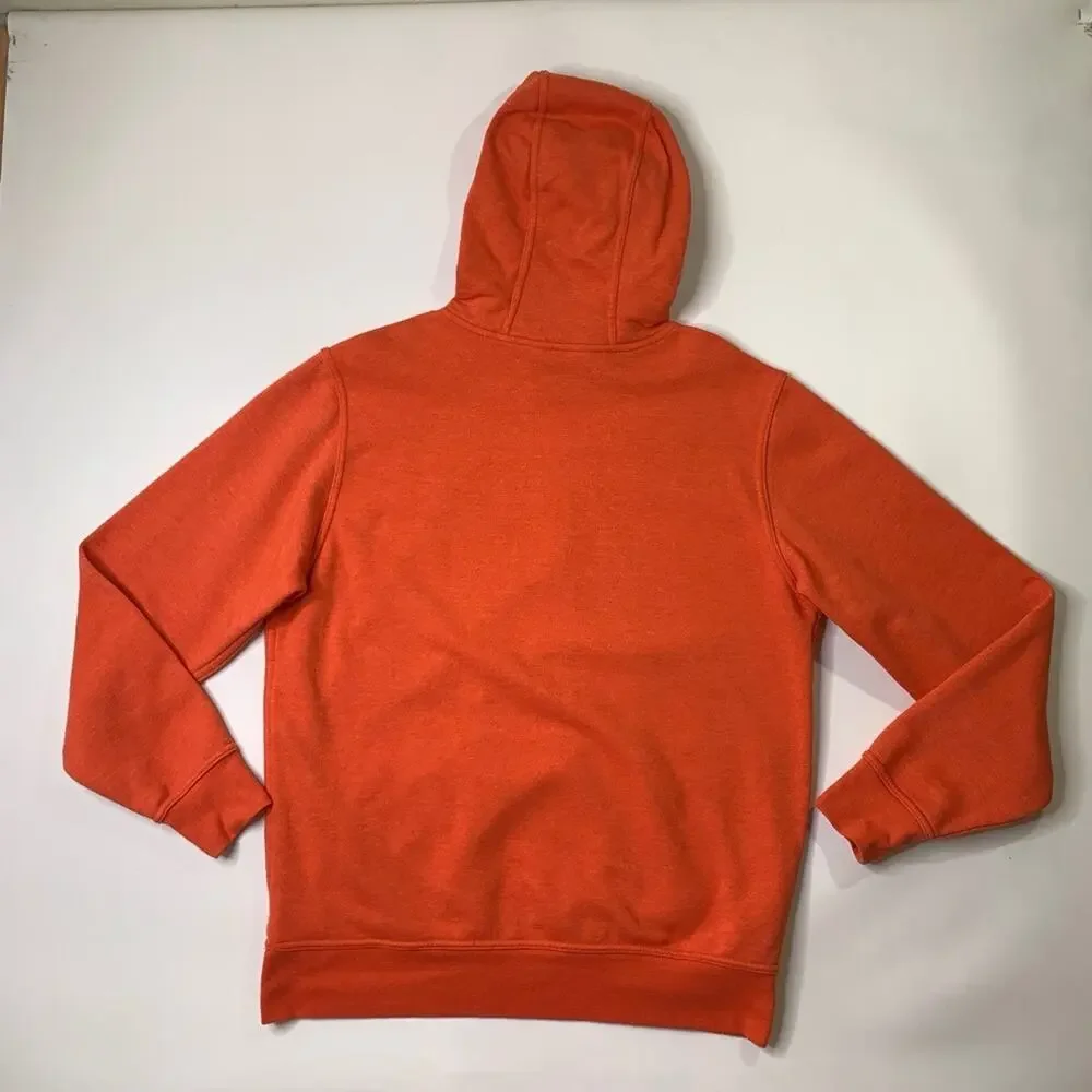 The North Face Hoodie Mens L Large Persimmon Fleece Lined Half Dome Sweatshirt‎